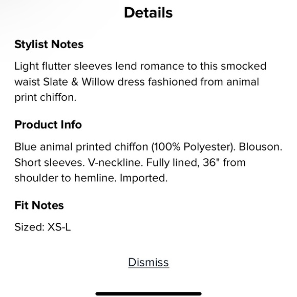 Slate and Willow Smocked Waist Mini - Picture 4 of 4